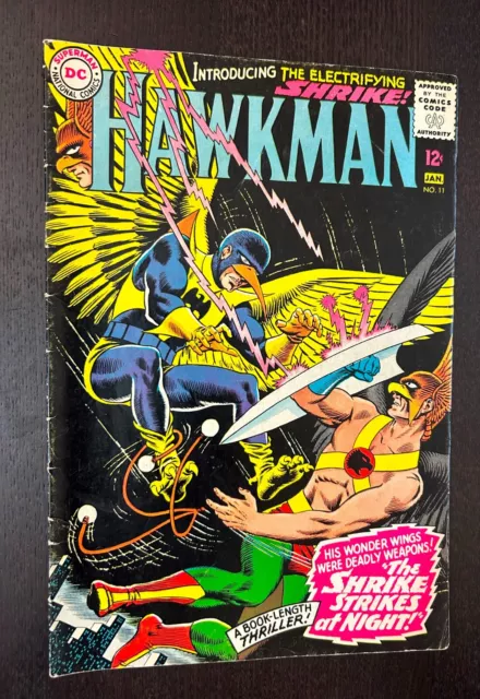 HAWKMAN #11 (DC Comics 1965) -- Silver Age Superheroes -- VG