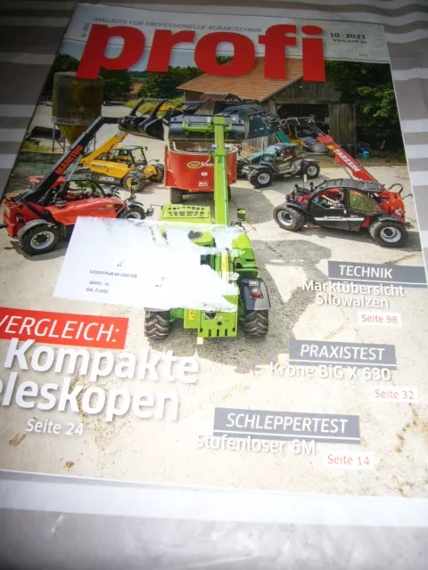 PROFI- Magazin für professionelle Agrartechnik Heft 10 / 2021