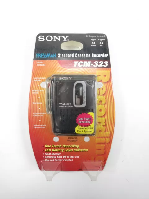 Sony Tcm-323 Standard Cassette Recorder Brand New Sealed