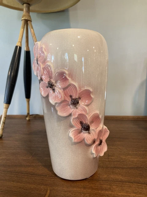  Copley ピンク花瓶 ROYAL COPLEY VASE Floral Pink / Blue Peony Flower Ceramic