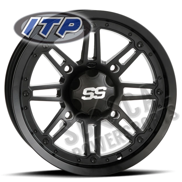 ITP SS216 Wheel 14x7 4/110 Blk 5+2 Kaw KVF650 Brute Force 4X4i IRS (2011-2013)