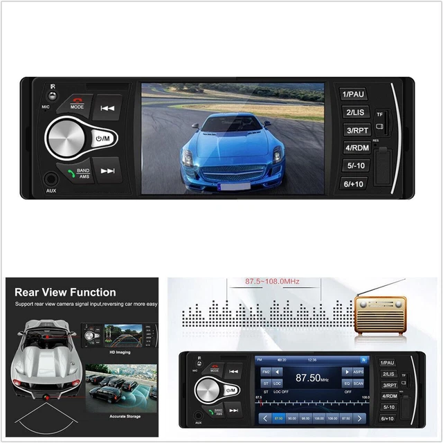 Bluetooth Car MP5 Player Stereo FM  AUX Audio Radio Support Video Output4.1in