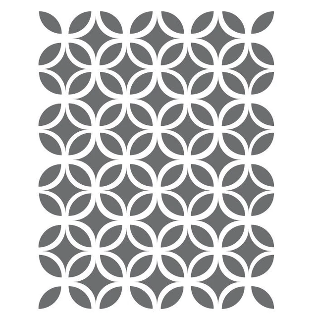 Circle Lattice Stencils -small scale- Template for Crafting Canvas DIY decor