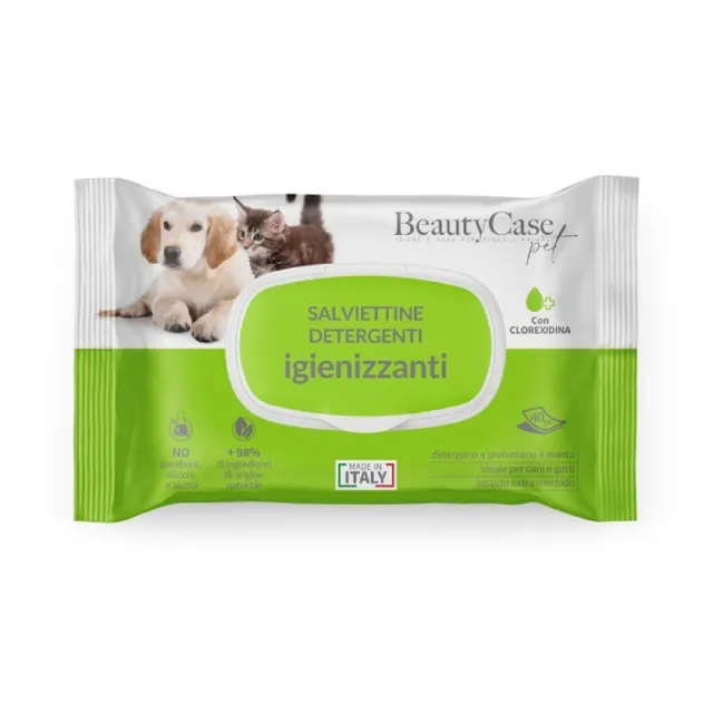 BEAUTYCASE 40 dogs & cats Sanitizing cleansing wipes