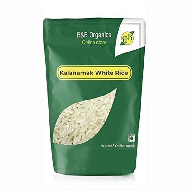 Organischer und natürlicher Schwarzsalzreis Kalanamak-Reis Packung mit  2 kg