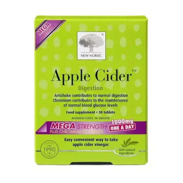 NEW NORDIC APPLE Cider Mega Strength OAD 30 Tablets BBE 112026 £15.