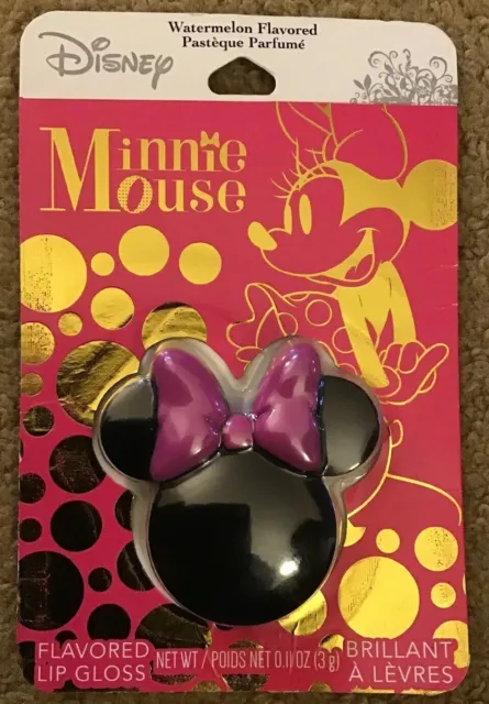 Disney Minnie Mouse Watermelon Flavored Lip Gloss  0.11 Oz  New & Sealed