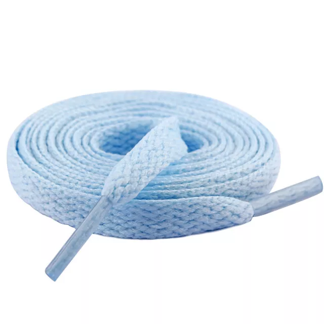 (Sky Blue)Shoelaces High Bang Polyester Single Layer 8mm Shoe Laces EOB