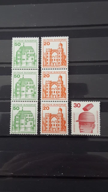 Bund Rollenmarken mit Nummer postfrisch
