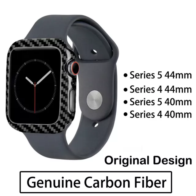 Echt Aramid Carbon Fiber Case Schutzhülle Bumper Bezel f Apple Watch Serie 8 7 6 3