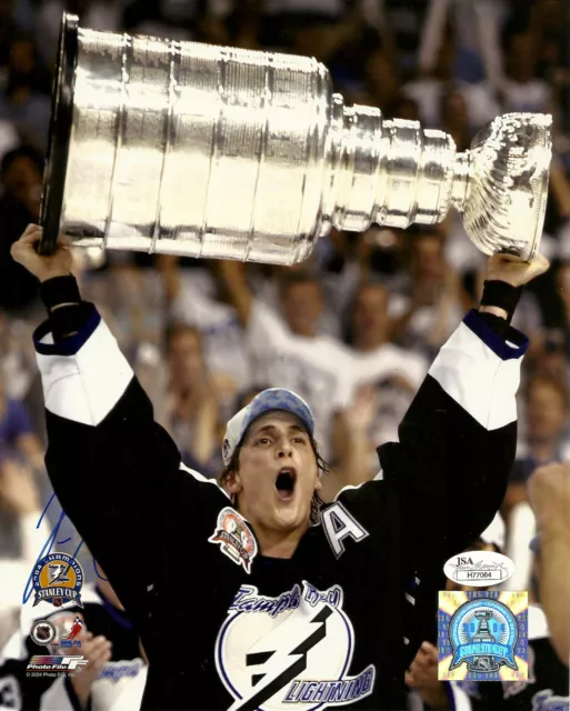 Vincent Lecavalier Hand Signed 8x10 Photo JSA #H77064 Tampa Bay Lightning Vinny