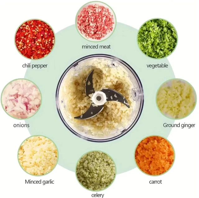 RECHARGEABLE WIRELESS ELECTRIC Mini Food Chopper Processor 250ML £10.25 ...