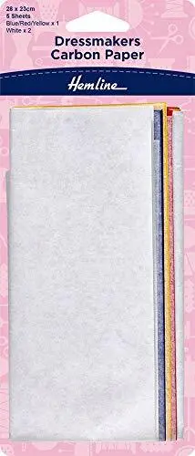 Hemline H753  Dressmakers Carbon Paper 23x28cm  5 Sheets