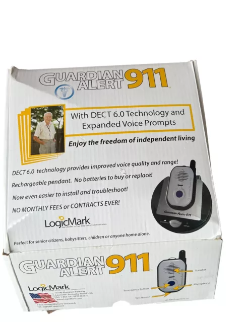Sistema de alerta de emergencia LogicMark 30511 Guardian Alert 911 sin contratos A83