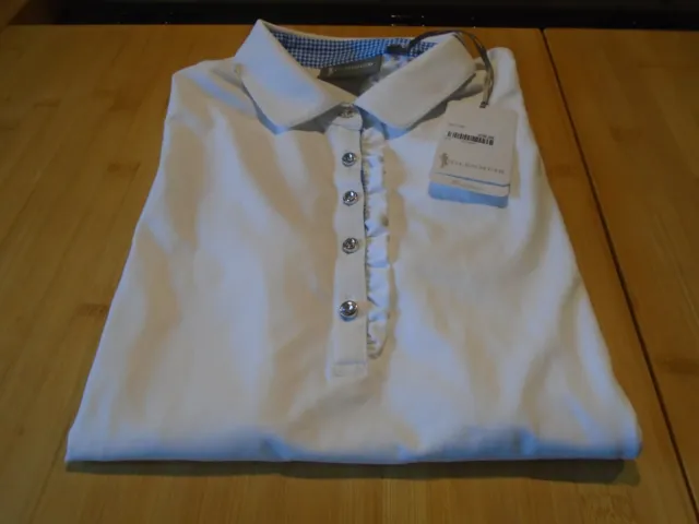 New Ladies Glenmuir  Polo Shirt~ Size ~ M (38" Chest) ~ Colour~White
