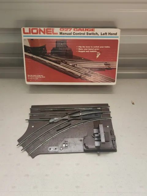 Vintage Lionel O-27 Scale Left Manual Switch Train Track # 6-5021    #1