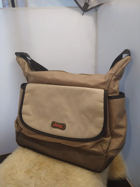Jeep Luggage Messenger Computer Travel Overnight Bag 12"X10" W/ Shoulder Strap
