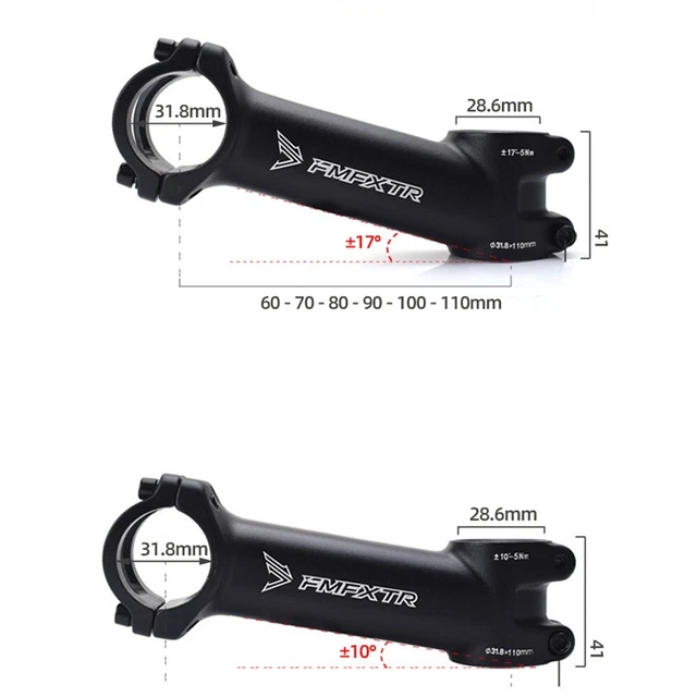 Composant Vélo Route Tige De Vélo - Diamètre 31,8 Mm - Longueur 120 Mm