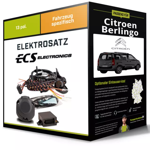 Elektrosatz 13-pol spezifisch für CITROEN Berlingo 06.2018-jetzt NEU