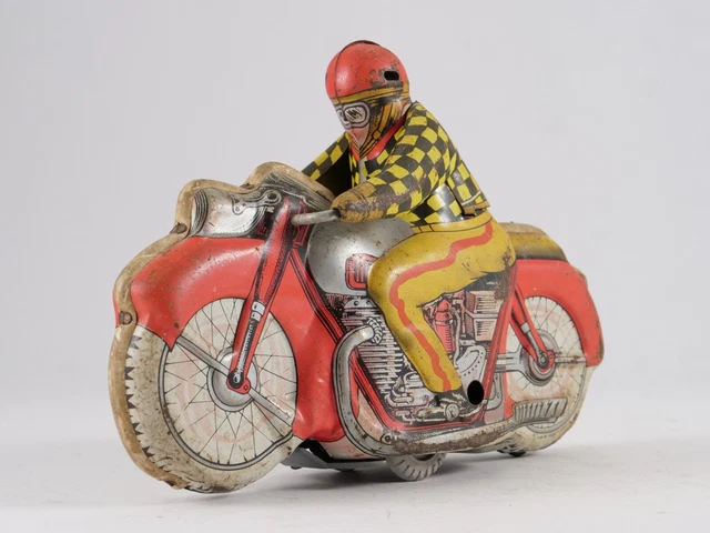 JMB France Moto Racing #8 in Mechanical Lithographed Sheet Metal 20cm Intoy