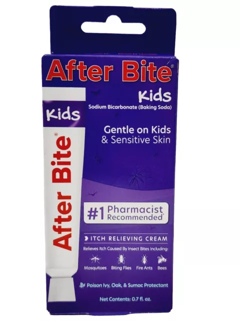 After Bite Kids ITCH RELIEVING CREAM Sensitive Sting Treatment Insects .7 oz New