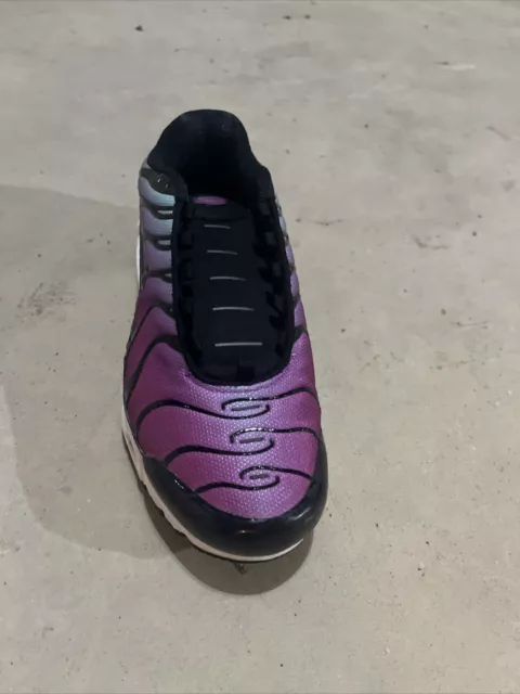 Nike Shoes Air Max Plus Tn Road Running Black Purple Sneakers 6y Womens 7