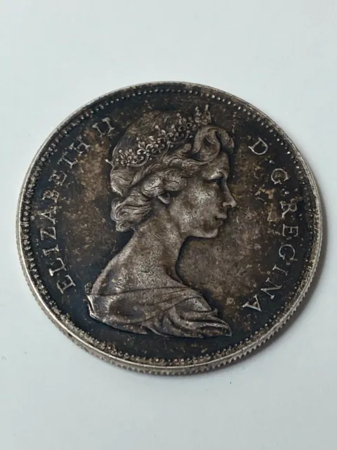 1966 Canada Voyageur Silver Dollar