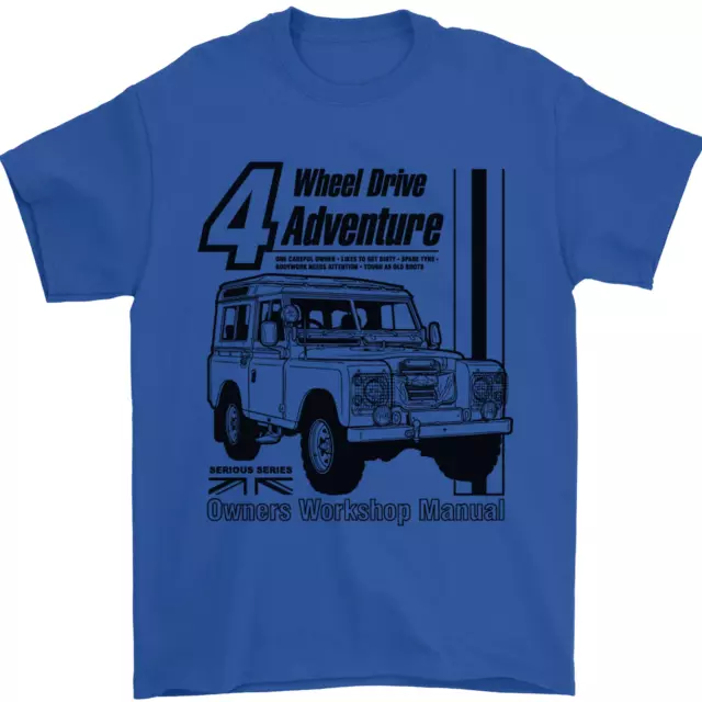 T-shirt da uomo 4 ruote motrici Adventure 4X4 Off Road 100% cotone 10