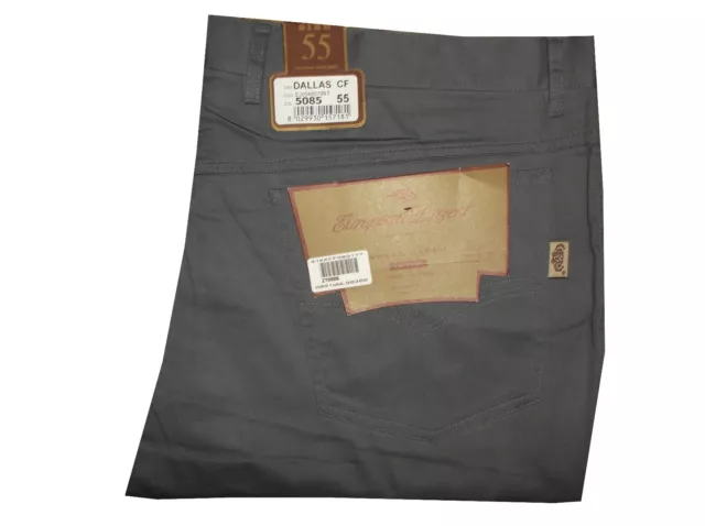 Pantaloni jeans uomo regular fit vita alta cotone estivi Grigi 54 Classici zip