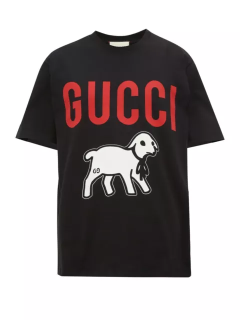 Gucci Agneau Imprimé Coton Surdimensionné T-Shirt