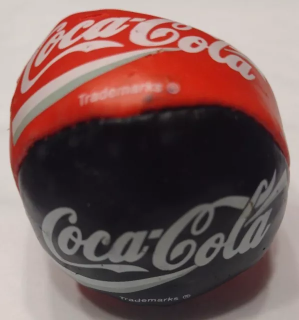 Vintage 1998 Coca-Cola Footbag Outdoor Toy Hacky Sack Promotional Item Rare Soda