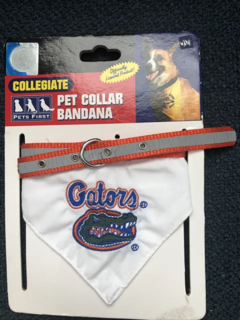 Pet First M Collegiate Bandana Pet Collar  Florida Gators University Of Florida