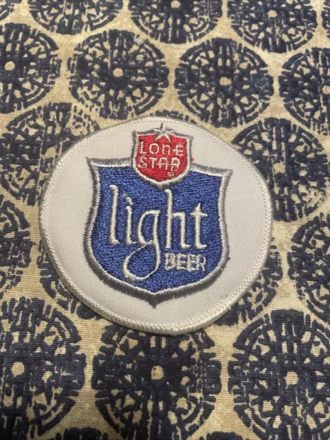 Lone Star Light Beer Patch Iron On Trucker Hat 70s 80s Rare Logo 3” TX Texas