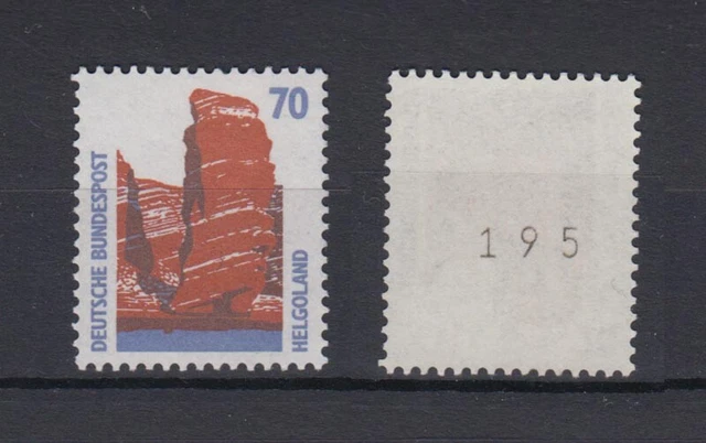 Bund 1469 u RM mit ungerader Nummer SWK 70 Pf postfrisch gelbliche Gummierung