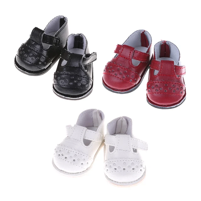 Chaussures De Poupée Bracelet En Cuir Pu Pour 16''Poupées Sha-xd