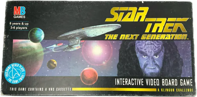 STAR TREK:Next Generation Interactive VHS Video Board Game . New. Unpunched 1994