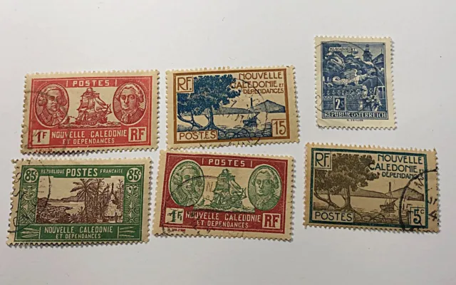Vintage Lot of Used Foreign some U.S. Stamps.  SEE 5 PHOTOS ESTATE LOT