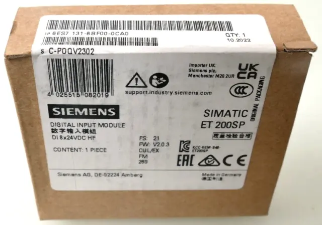 Siemens SIMATIC ET 200SP | 6ES7 131-6BF00-0CA0 | 6ES7131-6BF00-0CA0 | FS:21