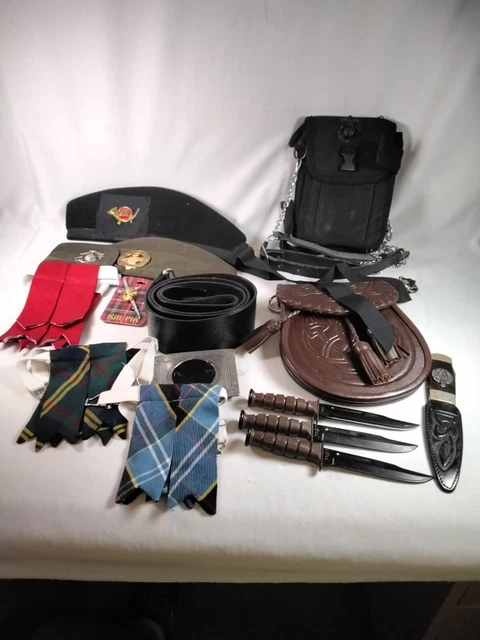 Scottish Design KILT Accessories USMC, MASONIC,18 Pc