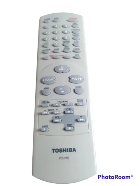 Toshiba VC-P3S Remote Control TV/VCR Combo Gray Tested