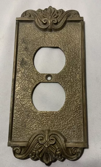 VINTAGE CAST BRASS OUTLET COVER PLATES 27 Available