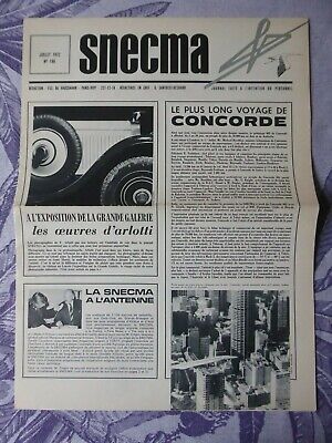 JOURNAL SNECMA 220 11/1975 PILOTE CONCORDE VILLAROCHE ESSAIS REACTEUS MUSEE AIR 