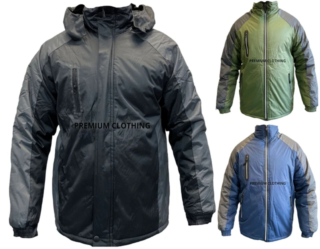 EX STORE Mens THICK Winter Warm QUILTED Jacket Coats Waterproof Mountain Jackets