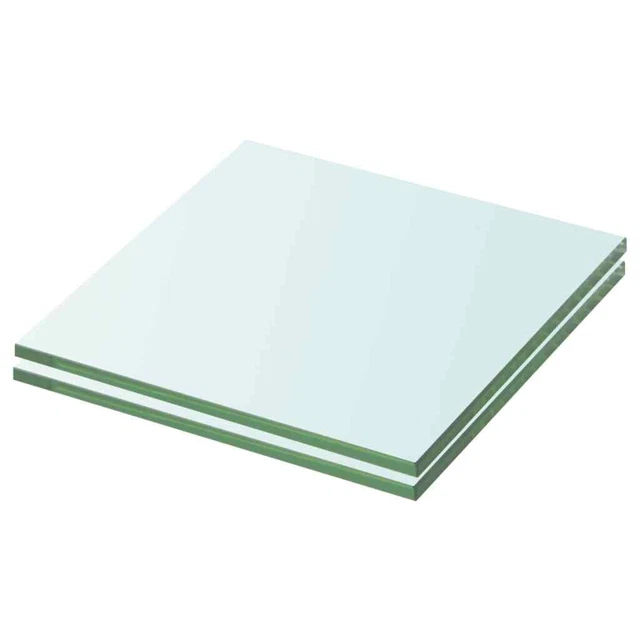 Vidaxl Mensole in Vetro Trasparente 2 pz 20x15 cm
