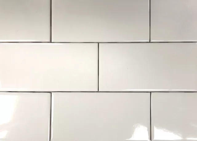 Bone 3x6 Shiny Glossy Finish Ceramic Subway Tile Backsplash Wall Floor Kitchen