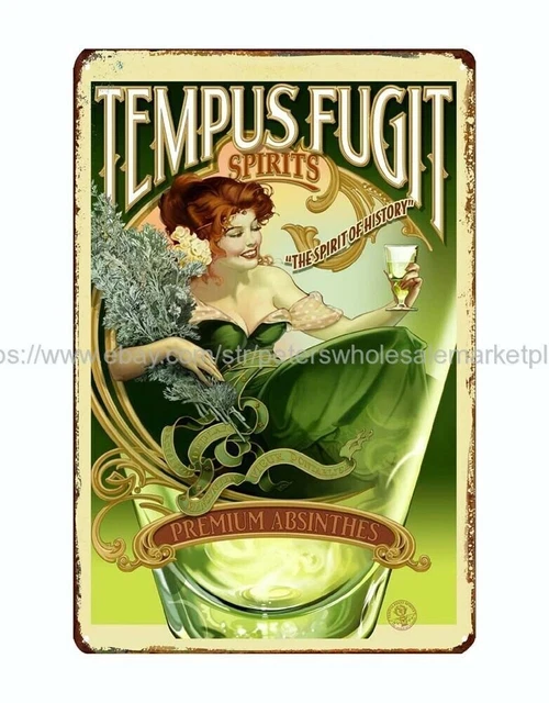 Plaque Publicitaire Ancienne Métal émaillé – Absinthe Dornier-Tuller – 20x30 Cm Bombée