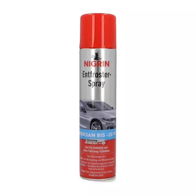 NIGRIN Entfroster- Spray 400ml - Wirksam bis -20°C  (1er Pack)