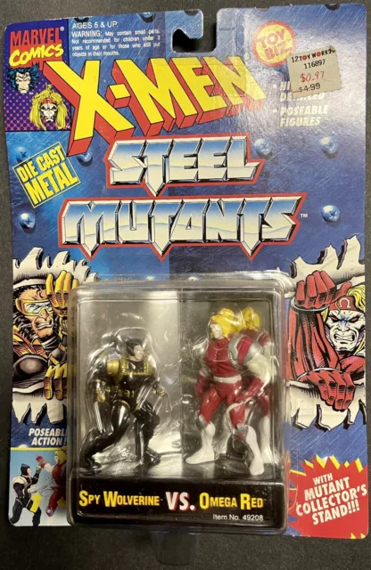 1994 Toy Biz Marvel Comics X-Men Steel Mutants "Spy Wolverine VS. Omega Red"