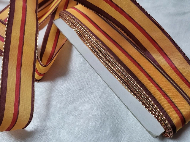 Cinta Amarillo Naranja Marrón Rojo Raya Oro 3 Metros Sobre 2,5 CM A1