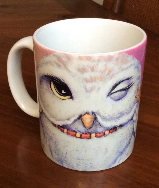 VINTAGE HARRY POTTER And The Sorcerer's Stone Hedwig Owl Coffee Ceramic